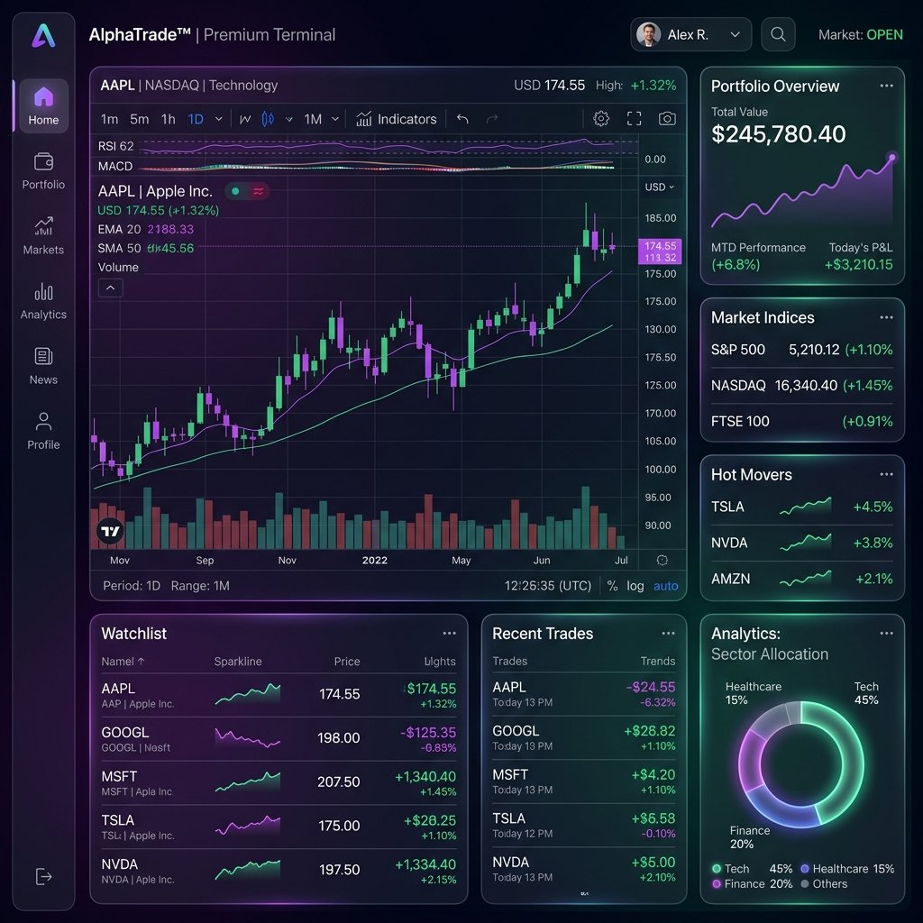 Advanced Stock Market Trading Dashboard